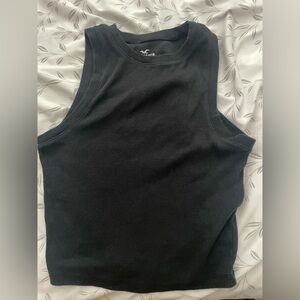 Hollister Black Cropped Tank Top